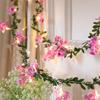 2 м/3 м/4 м Цветочные зеленые гирлянды из листьев Искусственные гирлянды из лозы Рождественская гирлянда на батарейках для домашнего декора