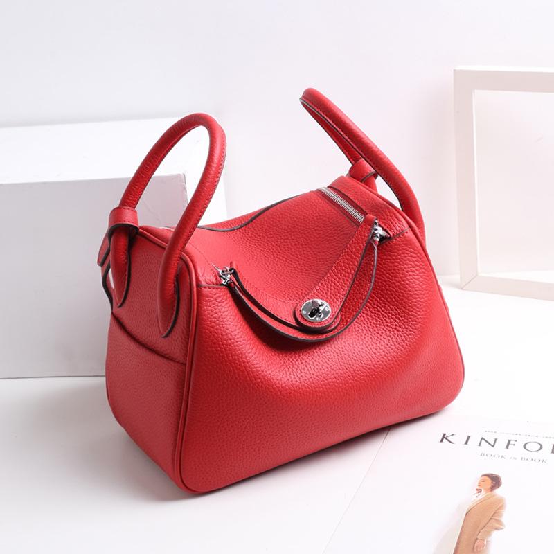 Новая женская сумка из натуральной кожи, мягкая кожа, большая сумка-подушка, сумка на одно плечо, модная докторская аптечка, сумка