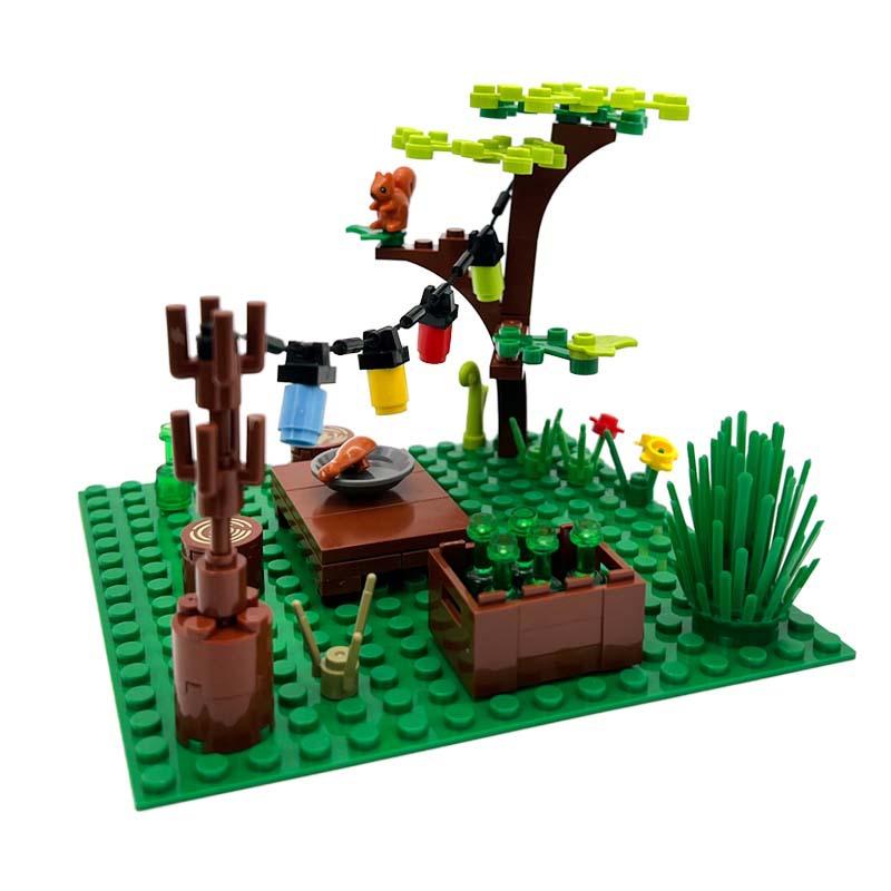 Camping Picnic Tent Outdoor Small Particle Building Blocks For Diy Assembly Creative Plastic Toys