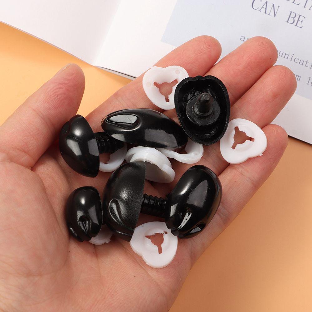 10pcs Plastic DIY Tool Bear Buttons DIY Doll Noses Safety Noses Parts Oval Nose Dolls Accessories