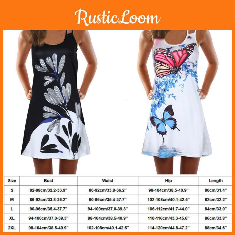 Элегантное женское летнее винтажное пляжное платье-майка без рукавов с 3D цветочным принтом в стиле бохо