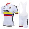 Colombia Cycling Team Jersey Bike Shorts Bib Set Ropa  Summer Breathable Outdoor Cycling Suit Set
