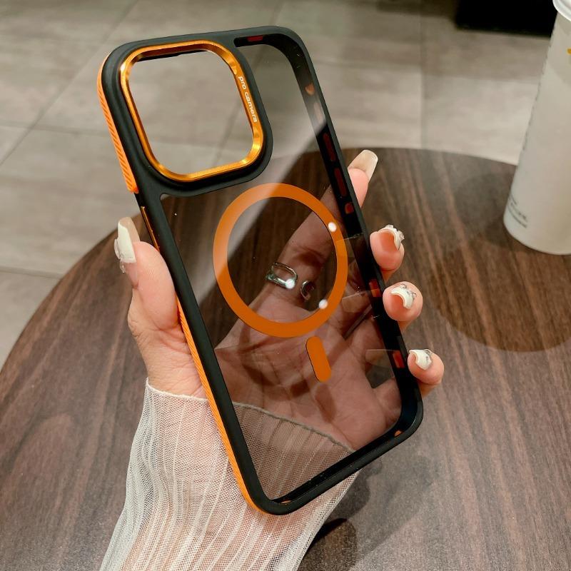 Оригинальный ультратонкий прозрачный чехол Magsafe для IPhone 11 13 14 15Pro Max, магнитный чехол для Magsafe, чехол для беспроводной зарядки