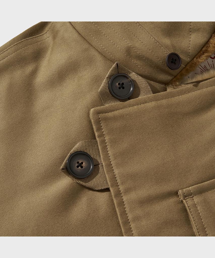 Vdr Heavy Moleskin Motorcycle Fur Jacket [Sand]