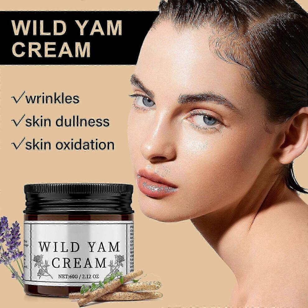 60ml Organic Wild Yam Cream Natural Wild Yam Cream for Hormone Balance, Firming Anti-Aging Moisturizing Cream