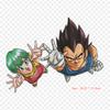 Patches For Clothes Bag Iron On Thermal Stickers Dragon Ball Bulma Y Vegeta Vegeta Bulma Pattern Washable Heat Transfer