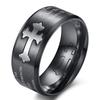 Cross Men's Ring Isaiah Book Carving Bible Verse Prayer Verse Finger Ring Religious Rings for Men Women Gift