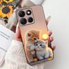 Для Motorola Moto G86 Power 5G Чехол Новый Модный Цветок Бамбук Кошка Мультфильм Мягкий Силикон Задняя Крышка Для Moto G86 Power 2025 Coque