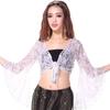 Топ для танца живота для ночного клуба, шнуровка, сценический топ, женская кружевная шаль