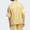 adidas Мужская сетчатая футболка-поло на молнии Originals Песочно-желтая IW1622