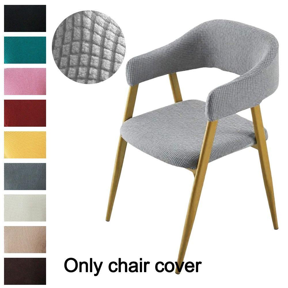 Thickened Texture Armchair Slipcover Stretch Fabric Dining Chair Cover Restaurant Seating