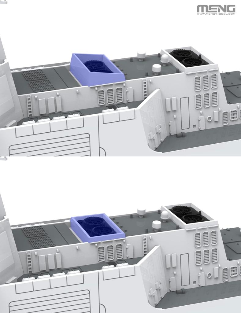 GSI Creos Mon Model Китайский корабль Тип 055 Ракетный эсминец Пластиковая модель MPS009 1/700 (Корабль)