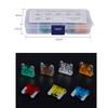 70pcs Car Fuses 5A 7.5A 10A 15A 20A 25A 30A Amp With Box Clip Assortment Auto Blade Type Fuse Set Truck Auto Fuse Set Fuse Pulle