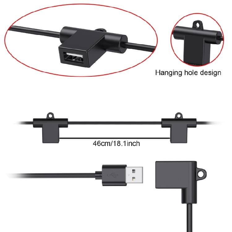 USB Шнур питания 240 см Разветвитель на 5 портов Для светодиодных лент Настольный вентилятор Камеры видеонаблюдения Зарядка 5 В