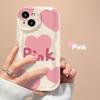 Подходит для чехла для мобильного телефона Apple 16promax Новый женский IPhone 13 Матовый розовый Сердце любовь Силиконовый Мягкий