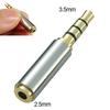Gold 3.5mm Male To 2.5mm Female Stereo Audio Headphone Jack Adapter Converter