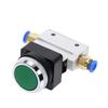 Mechanical valve MOV-03B 1/8" Thread 2 Position 3 Way Red Green Flat Push Button Momentary Pneumatic Valve