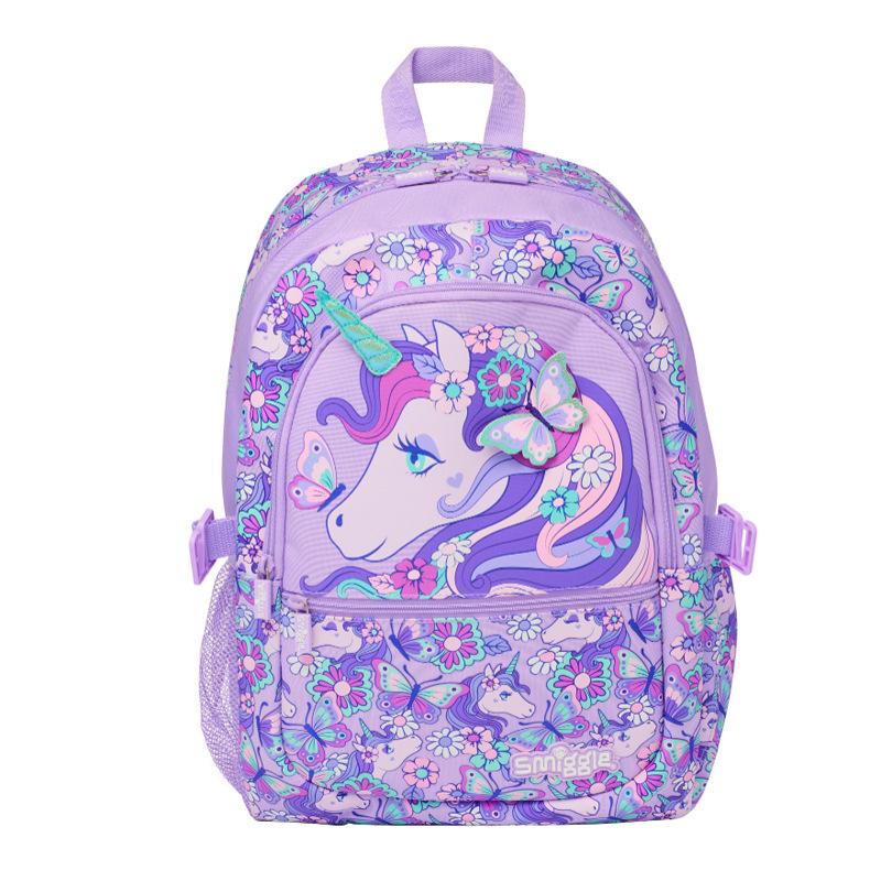 Smiggle Backpack for Kids School Large Capacity Lightweight Casual Dual-Use Shoulder Bag