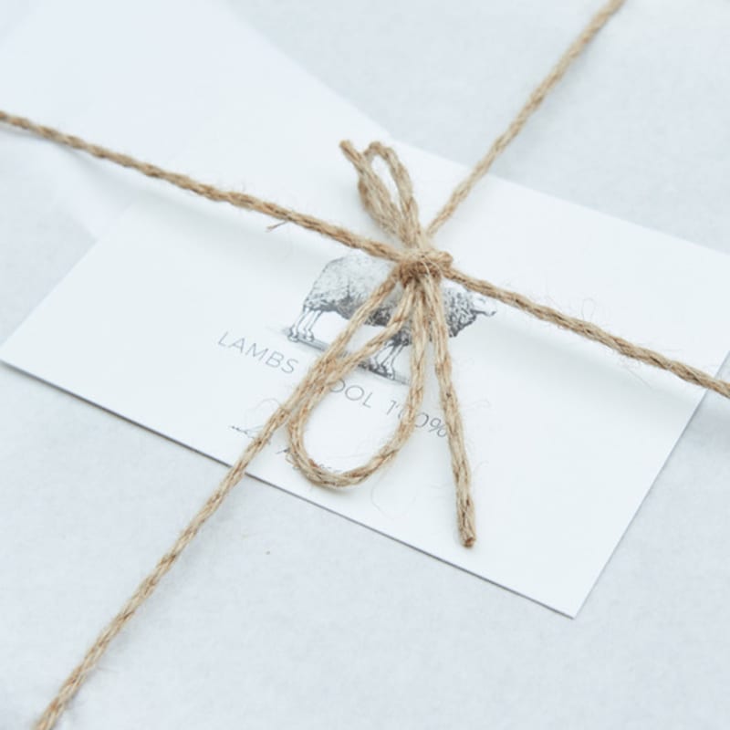 White Project VIRGIN WOOL KNIT MUFFLER_NAVY