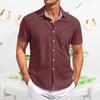 Men's Casual Short-sleeved Shirt Slim Fit Stylish Men's Hawaiian Print