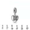 Fashionable 925 Silver Number 60th Anniversary Charm 20th Pendant European And American Style 18th Commemorative Jewelry