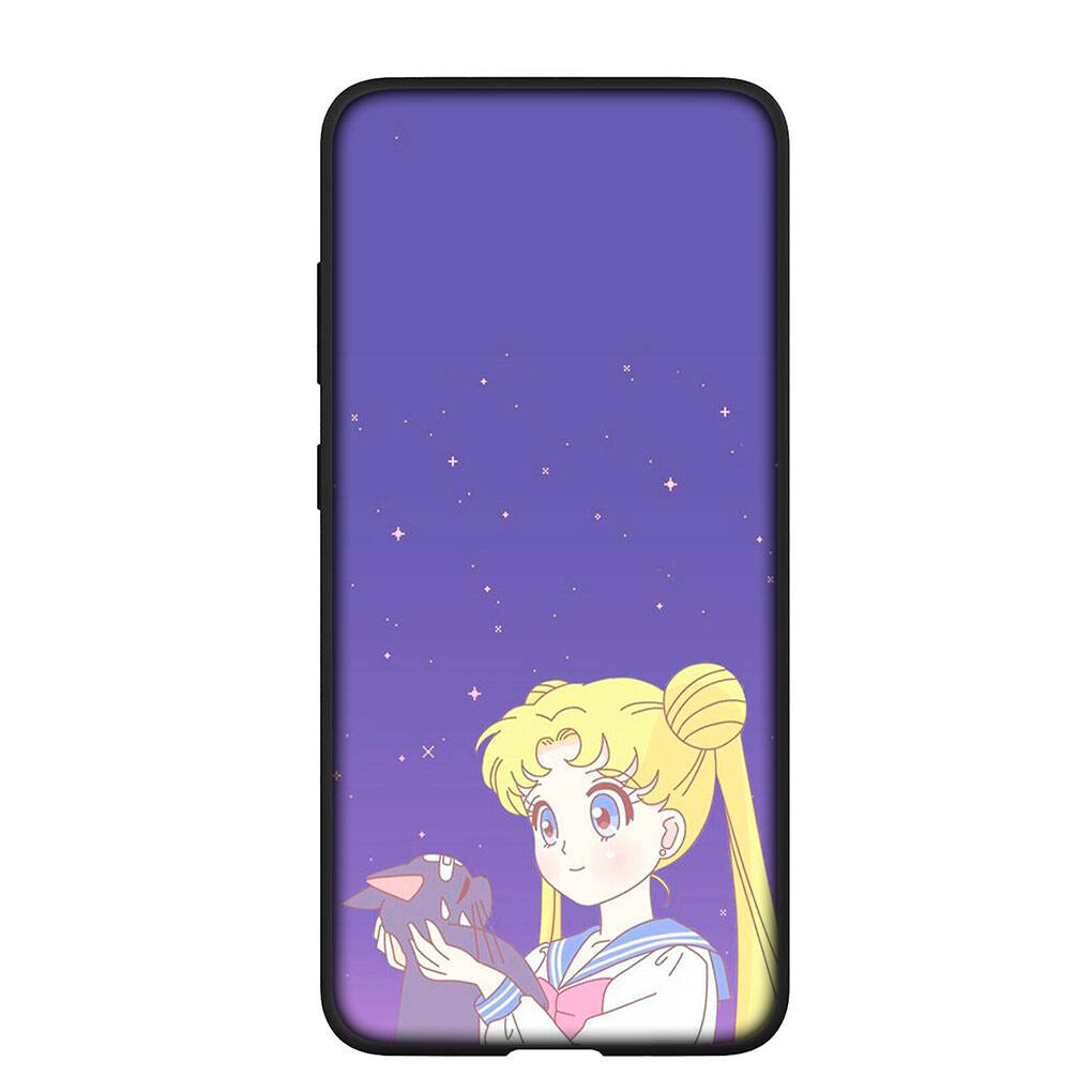 Чехол для телефона для iPhone 17 16 15 Xiaomi Poco F8 F7 X7 X6 M8 C85 C75 C71 Redmi Note 14 13 12 11 Pro Max A3 A4 14C 13C 15C Комиксы Сейлор Мун Девушка Чехол