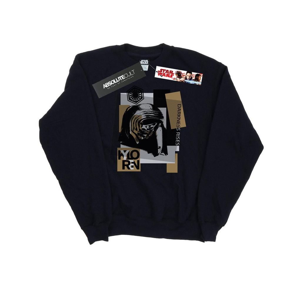 Star Wars Mens The Last Jedi Kylo Ren Patchwork Sweatshirt