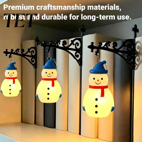 Gothic Room Accessories Ghost LED Bookshelf Lamp with Pumpkin Bat Hanging Charms, Halloween Easy Installation Shelf Bookend Night Light, Reading Nook