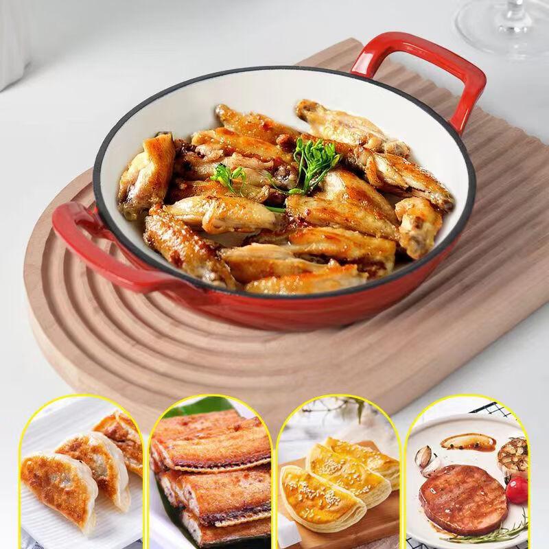 Чугунная эмалированная сковорода ZISIZ