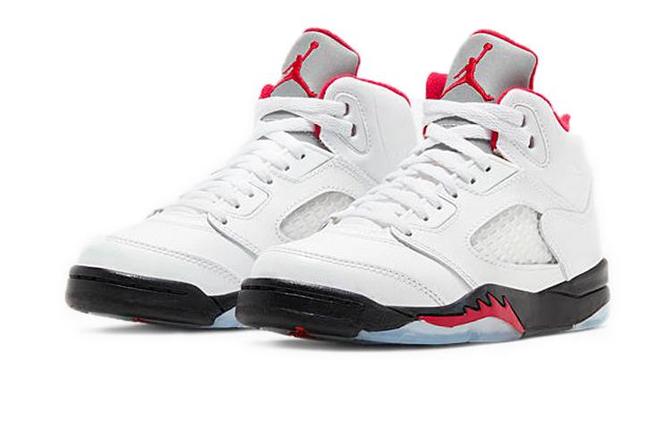 Jordan 5 Ретро Огненно-красный Серебряный Язык 2020 PS 440889-102