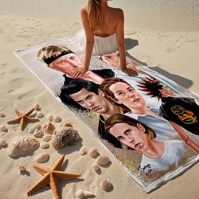 Cobra Movies Of The Fighters Beach Towel, Super Soft Microfiber, Gift for Her/Him, Birthday, for Pool, Beach, Travel, Home Decor Fan gifts