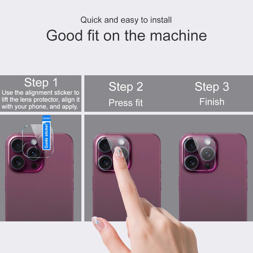 For Huawei Enjoy 80 Glass IMAK High Definition Integrated Glass Lens Film