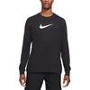 Nike Dri-Fit Футболка с круглым вырезом и буквенным принтом с логотипом, мужские топы, черные DH0714-010