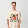Crayon Shin Chan Friends Group Print TShirt Polyester Blend Oversized Unisex Short Sleeve Tee Harajuku Streetwear Casual Loose Tops