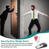 Yousheng Portable Door Stop Alarm Traveling Hotel Door Lock 120dB Loud Sound Battery Powered Easy Installation Door Stopper Alarm