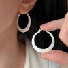 VENTFILLE 925 Sterling Silver Geometry Hoop Earring for Women Minimalism Classic Office Versatile Fashion Jewelry Gift Dropship