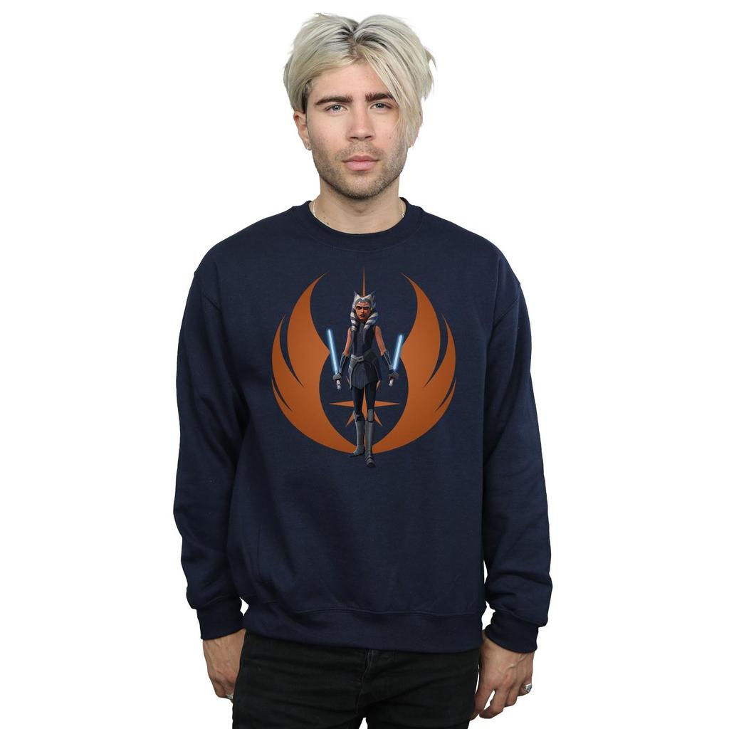 Star Wars Mens Clone Wars Ahsoka Rebel Pose Sweatshirt