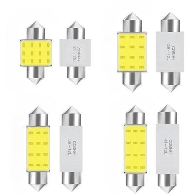 10 шт. Светодиодные лампы C5W C10W Festoon 12V 7000K COB - Освещение салона, чтения, багажника, номерного знака автомобиля