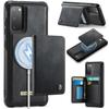 CaseMe Me80 Magnetic RFID Wallet Phone Case For Samsung Galaxy S24 FE 5G, Detachable Multi Card Slot Kickstand Anti-Theft Cover