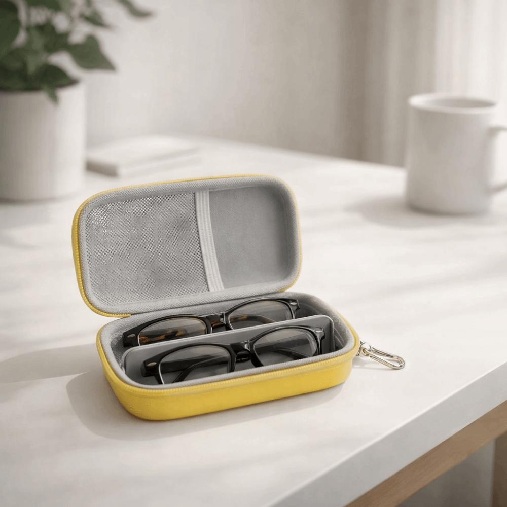 EVA Hard Shell Sunglasses Storage Box Large Capacity Sunglasses Protective Case Multi Pair Storage