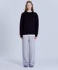 BASIC HOUSE Women'S French Terry Relaxed Fit Sweatpants Melange Grey Lapt0203