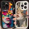 Красивая Женщина Арт Чехол для Телефона для iPhone 17 Pro Max 16 14 13 Air 12 Pro 15 Plus 11 17e