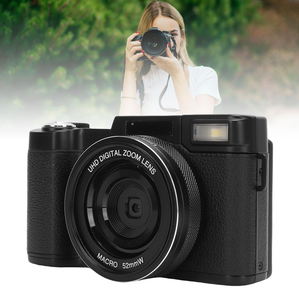 5K Digital Camera 64MP 18X Zooming 3 Inch Screen WiFi Buty Camera with LED Fill Light for Selfies Travel