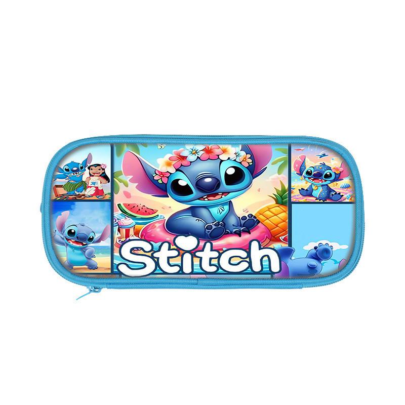 Stitch Double Compartment Gift Pencil Case With Spacious Storage For Children And Teens