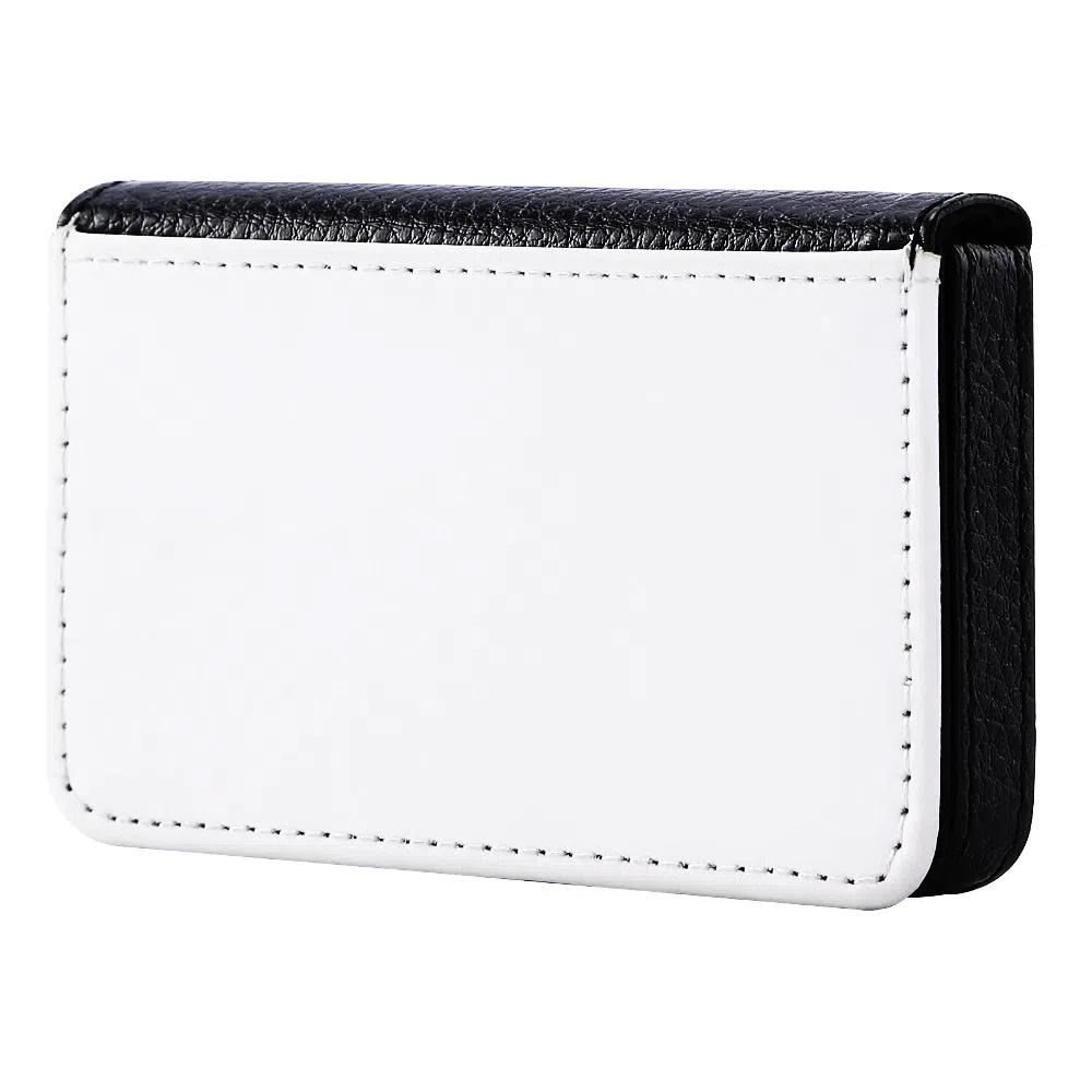 Сделай сам Пустой Держатель для Визиток из ПУ Кожи Магнитный Бокс для Визиток Мужской Подарок