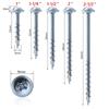 25/32/38/50/63mm cross woodworking screws galvanized coarse, 100 pieces per bag, suitable for assembling home furnishings
