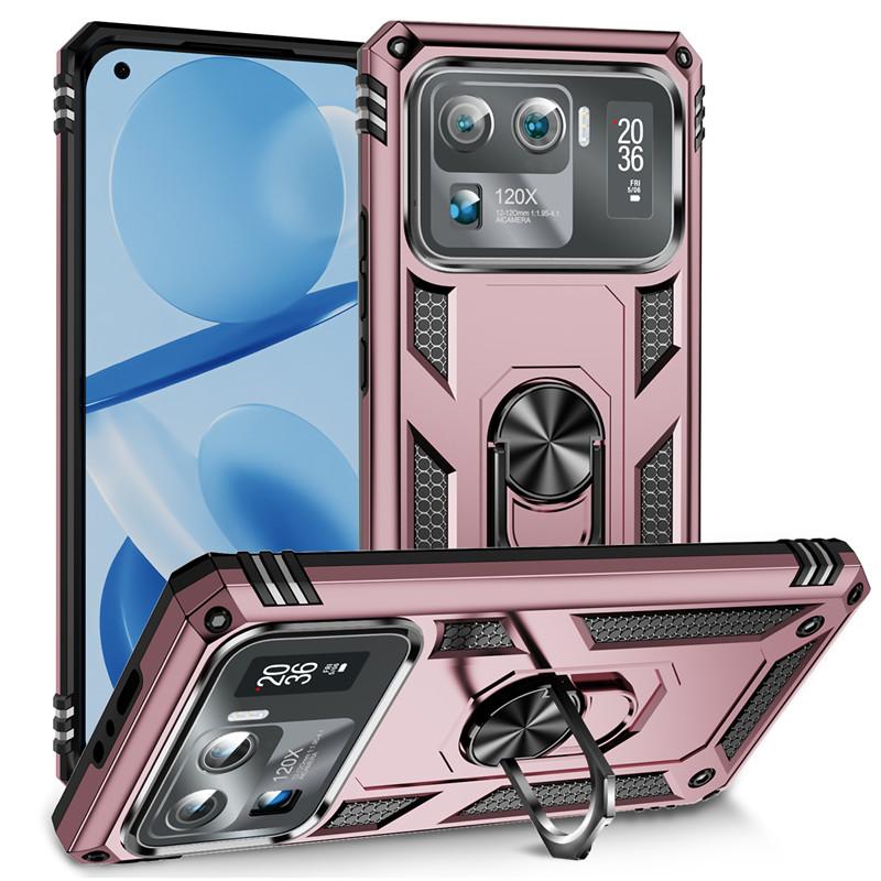 Для Xiaomi Mi 11 Ultra чехол противоударный бронированный металлический чехол для телефона с кольцом для Xiaomi Mi11 Ultra подставка держатель задняя крышка