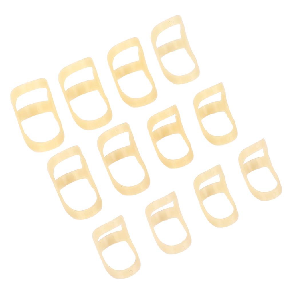 12 шт. Овальная шина для поддержки пальцев 6 размеров, выпрямитель для триггерного пальца, для молоткообразного артритного изгиба