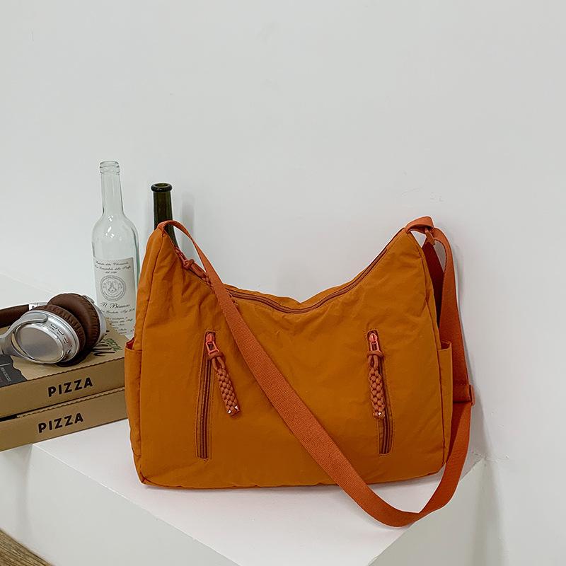 Сумка-тоут большой вместимости студенческая весенняя универсальная повседневная сумка через плечо женская модная сумка-пельмень