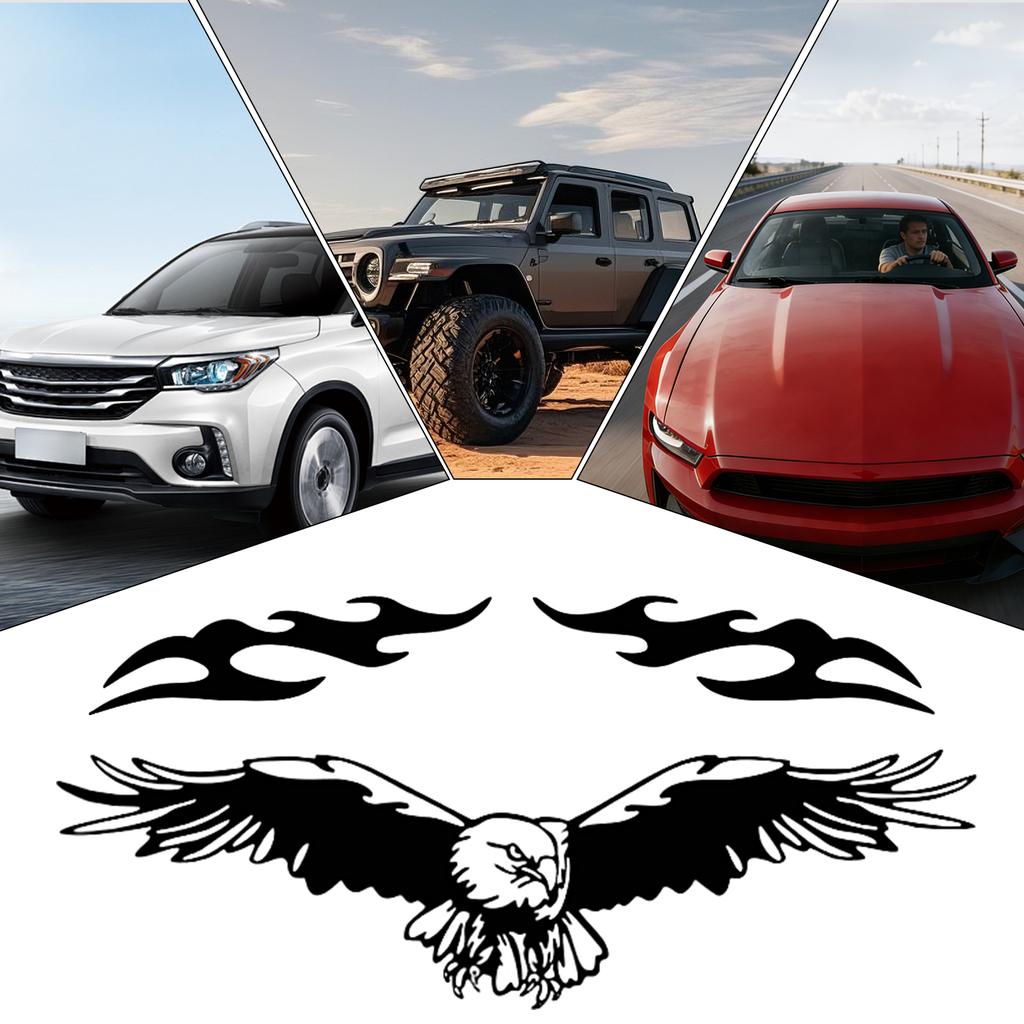 Car Stickers UV-Resistant Adhesive Eagle Pattern Decor UV-Resistant Eagles Decal For Car For Vehicles Auto Truck Hood DIY